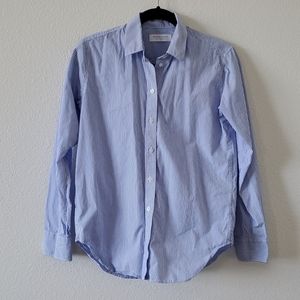 Everlane Button Down Striped Collared Shirt 00